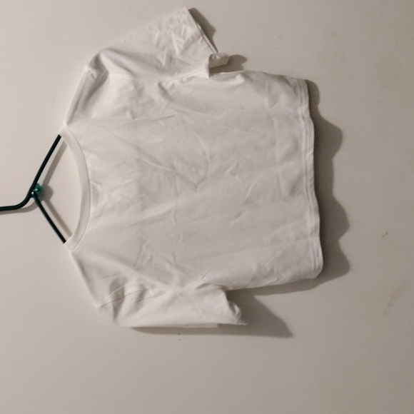 SHEIN White Quote Crop Top - Picture 2 of 4